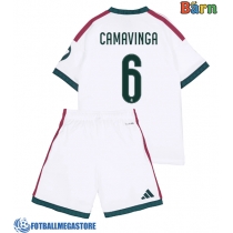 Fotballdrakt Barn Real Madrid Eduardo Camavinga #6 Hjemmedraktsett 2026-27 Kortermet (+ Korte bukser)